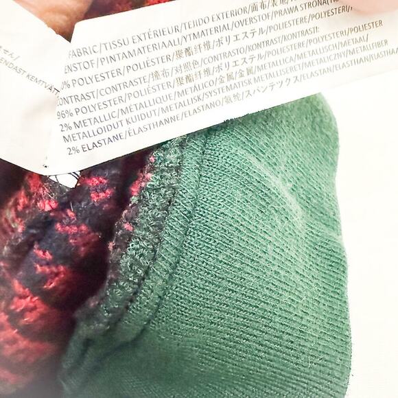 JOA Banded Ruffled Hem Detail Short Patterned Tartan Plaid Skirt Size Small - Picture 4 of 5